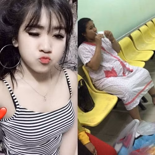Thân hình thon gọn, ba vòng nuột nà ngày nào đã thay bằng thân hình chữ nhật với cặp đùi to khi mang bầu.