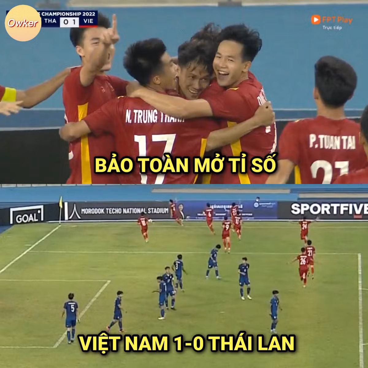 Bảo Toàn là người mở tỷ số và nó cũng là kết quả cuối cùng của trận chung kết giải vô địch U23 Đông Nam Á.