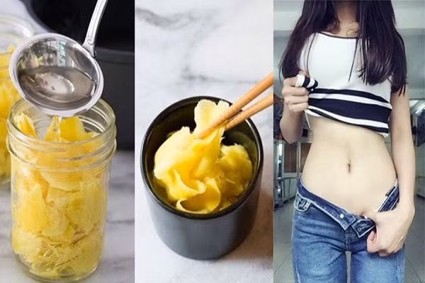 Ăn 1 thìa gừng ngâm buổi sáng vừa tốt lại giảm cân “thần tốc” An 1 thia gung ngam buoi sang vua tot lai giam can “than toc”