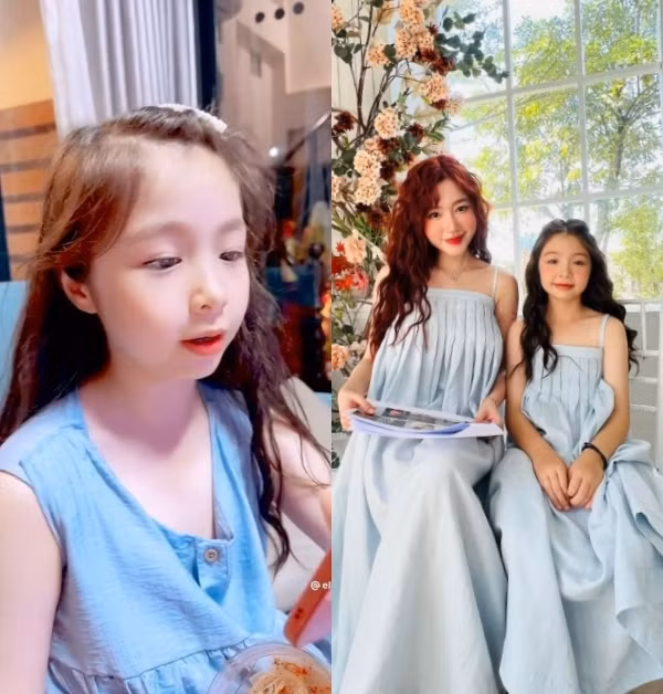Mới đây, trong khung ảnh diện đồ đôi hot girl Elly Trần và con gái là Cadie Mộc Trà khiến fan xuýt xoa trước nhan sắc nổi bật.
