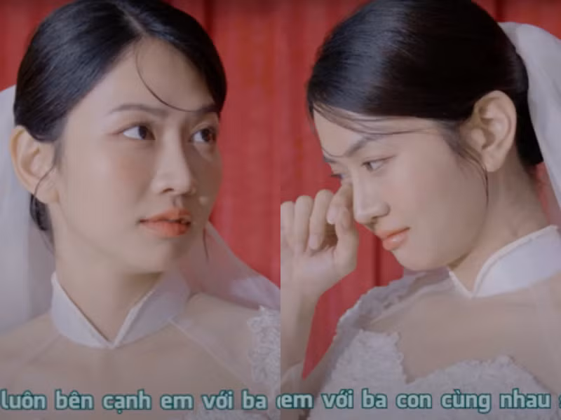Kết hợp cùng lớp trang điểm nhẹ nhàng, nữ diễn viên đã toát lên vẻ đẹp trong trẻo, nữ tính nhưng không kém phần quyến rũ.
