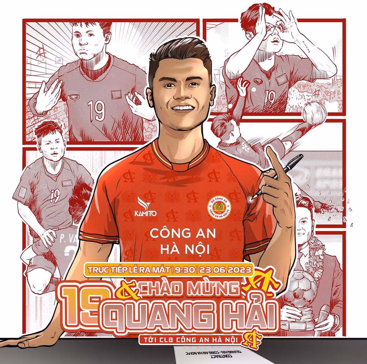 Ngay sau khi thông tin bản hợp đồng của Quang Hải được xác nhận trên trang fanpage của CLB Công an Hà Nội, nhiều NHM đã tò mò về thời gian nam cầu thủ này đặt bút kí vào bản hợp đồng với đội bóng tân binh V-League.