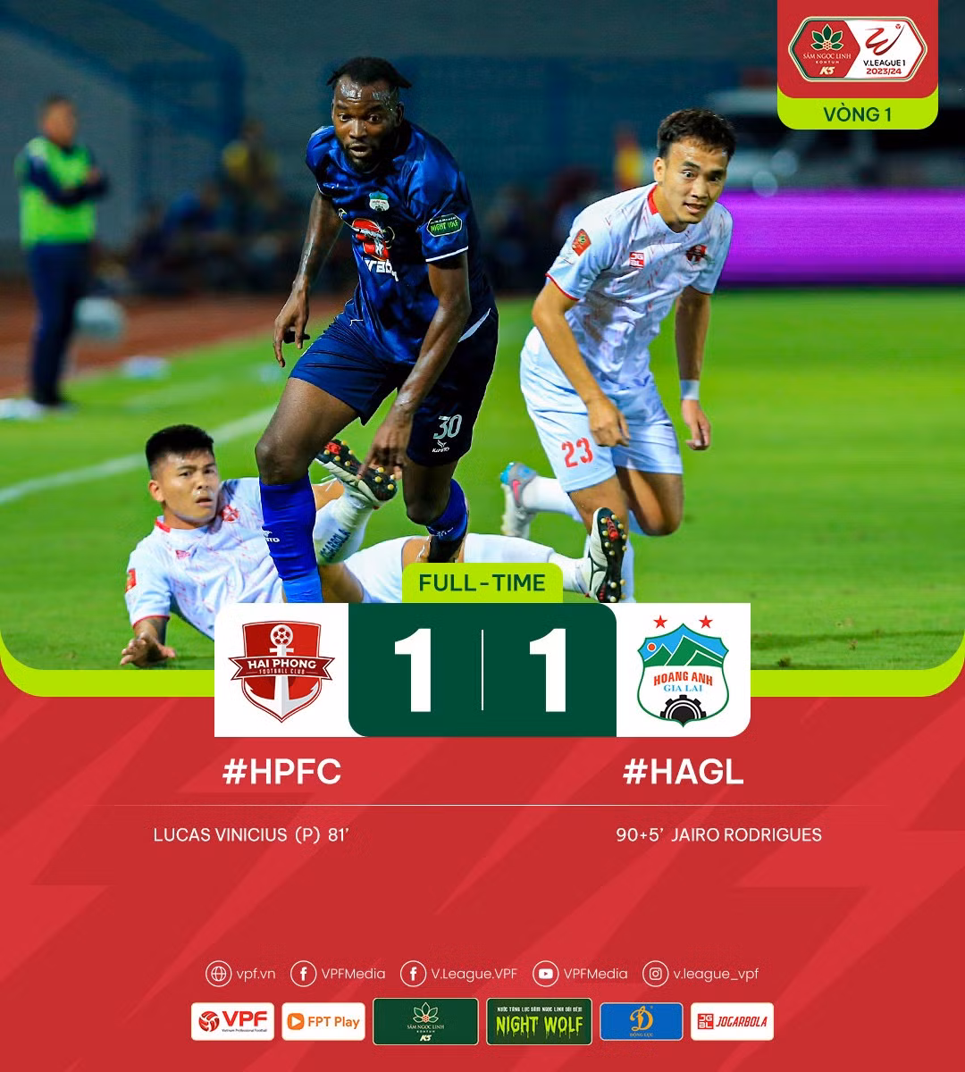 Vong 1 V.League 2023/24: Duy nhat Nam Dinh, TP HCM huong tron niem vui