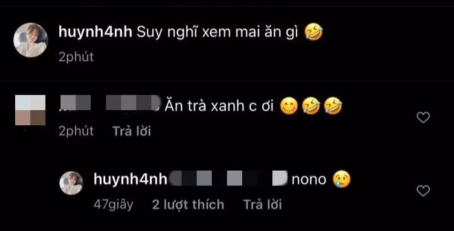 Đáp lại, người yêu cũ Quang Hải trả lời gọn lỏn: "nono". Tuy nhiên, sau đó không hiểu vì lý do gì mà sau đó cô nàng đã xóa luôn bình luận của tài khoản này.