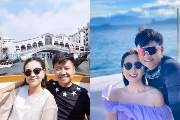 Mỗi hình ảnh MC Mai Ngọc chia sẻ bên Hoài Nam đại diện cho một quốc gia mà cặp đôi từng đặt chân đến.