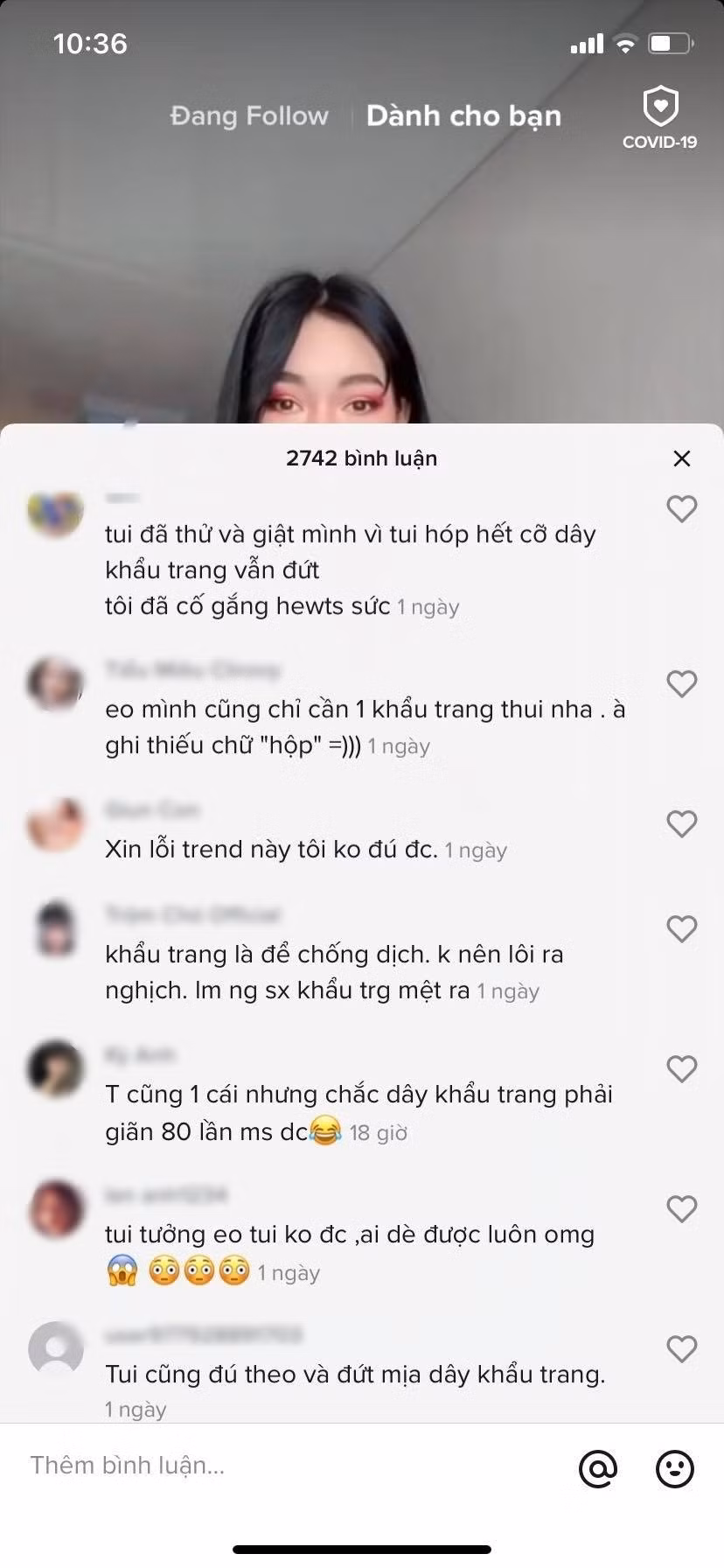 Khi nhìn vào thử thách khoe eo thon kể trên, nhiều dân mạng tỏ ra rất hào hứng, đặc biệt là các cô nàng vốn đã sở hữu vòng hai “bé tí”.