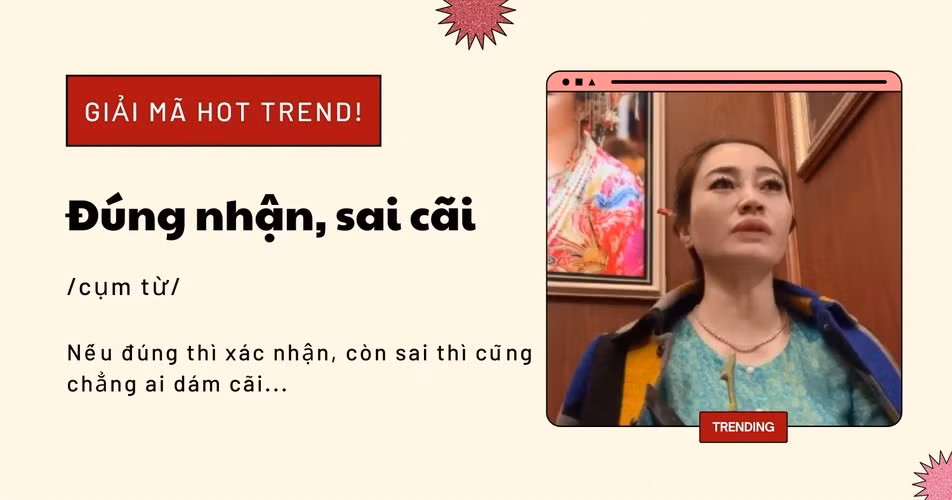 Điều đặc biệt, cứ sau mỗi lời phán, cô đồng T.H đều kèm cụm từ “đúng nhận, sai cãi cô cái”, hay “đúng nhận sai cãi”.