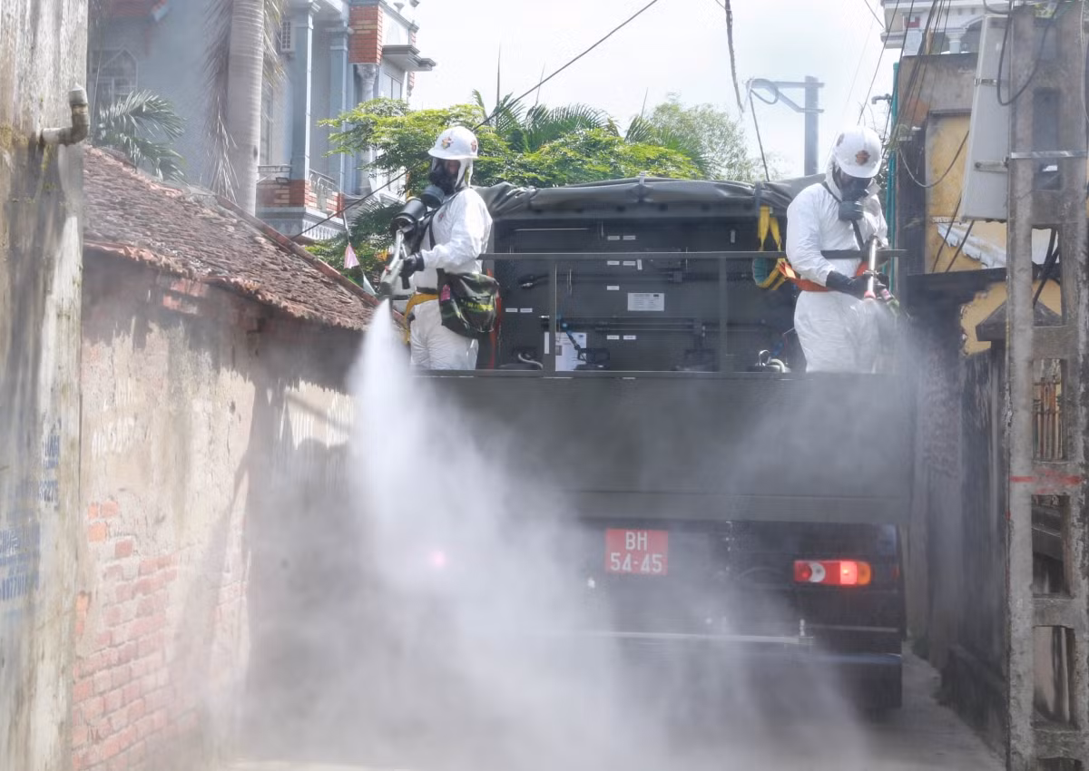 Sau khi hoàn thành nhiệm vụ toàn bộ phương tiện, trang bị và người sẽ được tiêu độc khử trùng theo quy định để hành quân trở về đơn vị.