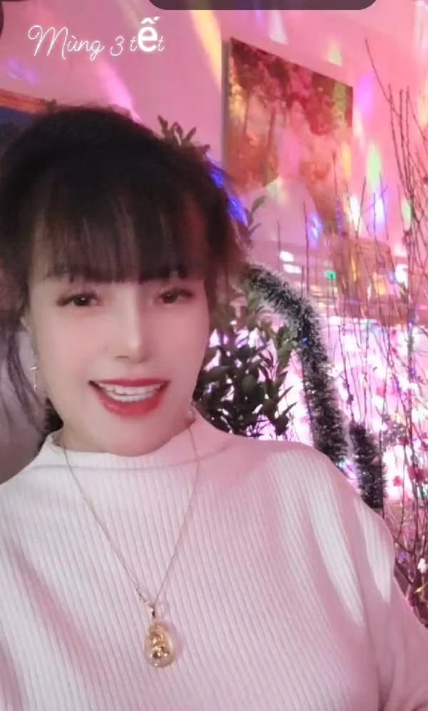 Hiện tượng mạng này tiết lộ do năm nay các con cháu tụ tập đông đủ nên chị đã chuẩn bị đào, quất, chậu hoa cảnh từ rất sớm. Ngoài ra, họ còn làm các món ăn đặc trưng hương vị Tết như gà, bánh chưng, mứt quất, mâm ngũ quả,...