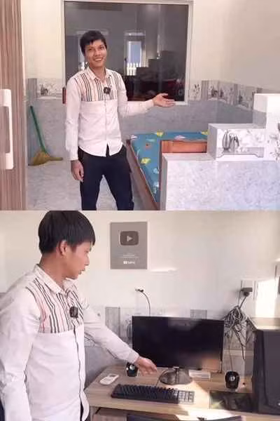 Trước khi mua ô tô, Lộc Fuho còn khoe nhà mới xây. Căn nhà tuy có giá trị không quá lớn nhưng đó là thành quả, ước mơ bấy lâu nay của nam Youtuber dành tặng vợ con.