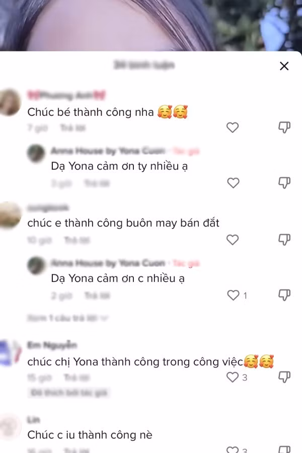 Kể từ đó ngoài thời gian giúp đỡ bố mẹ đồng áng, ruộng vườn, Yona còn bắt đầu làm quen với công việc sáng tạo nội dung trên mạng xã hội và dấn thân vào con đường TikToker.