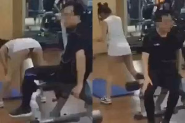 Trong một clip được chia sẻ rầm rộ một khoảng thời gian trước đó, cô gái trẻ đi tập với style "giấu quần" làm cả bậc cha chú đang tập ở ngay sau phải lập tức quay mặt đi vì quá phản cảm.