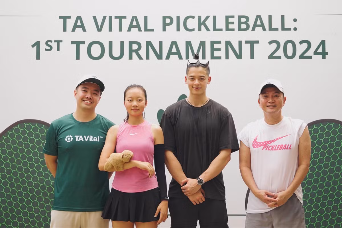 Giai Pickleball Amateur TA VITAL thu hut su chu y cua nhieu ban tre
