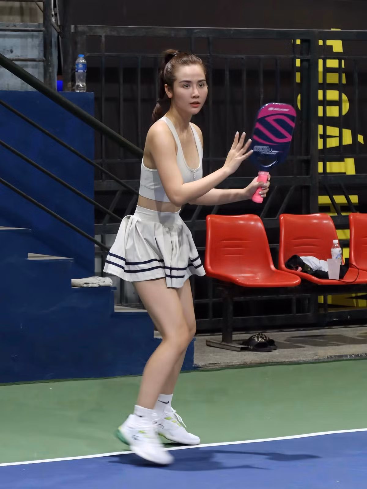 Bên cạnh việc chơi pickleball, Huyền Lizzie còn tham gia nhiều bộ môn khác để có ngoại hình săn chắc thon gọn.