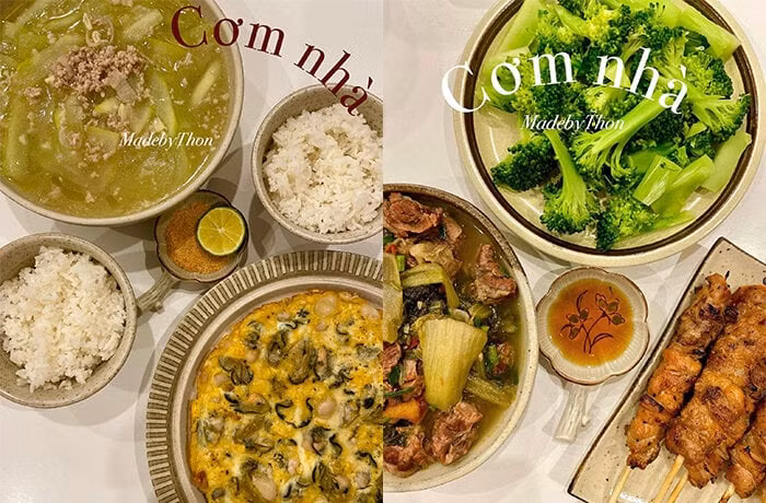 Mẹ và bà chính là người truyền cảm hứng nấu ăn cho Ngọc Thoan. Ngay từ khi học lớp 1, cô đã được dạy cách vào bếp để nấu những món ăn đơn giản.