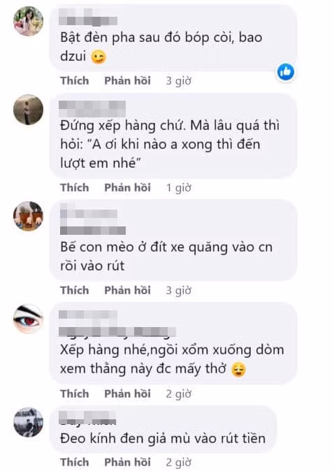 Có người khuyên bật đèn pha xe máy để nhắc nhở, số khác cho rằng cần tiến tới tận nơi góp ý trực tiếp,... Cũng có người nhận định hành động này là quá phản cảm, cần lên án.