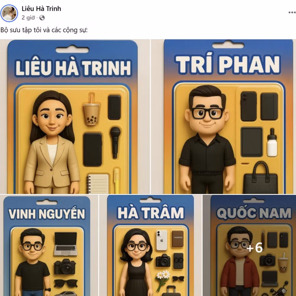 Đây thực chất là cách mà người dùng mô phỏng những món đồ chơi nhỏ xinh mà chúng ta thường thấy trong các cửa hàng bán đồ chơi trẻ em, lấy chân dung mình làm hình ảnh trung tâm.