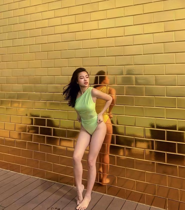 Về bí quyết tập luyện để giữ dáng, hot girl hàng không Phương Ly chọn tập gym.