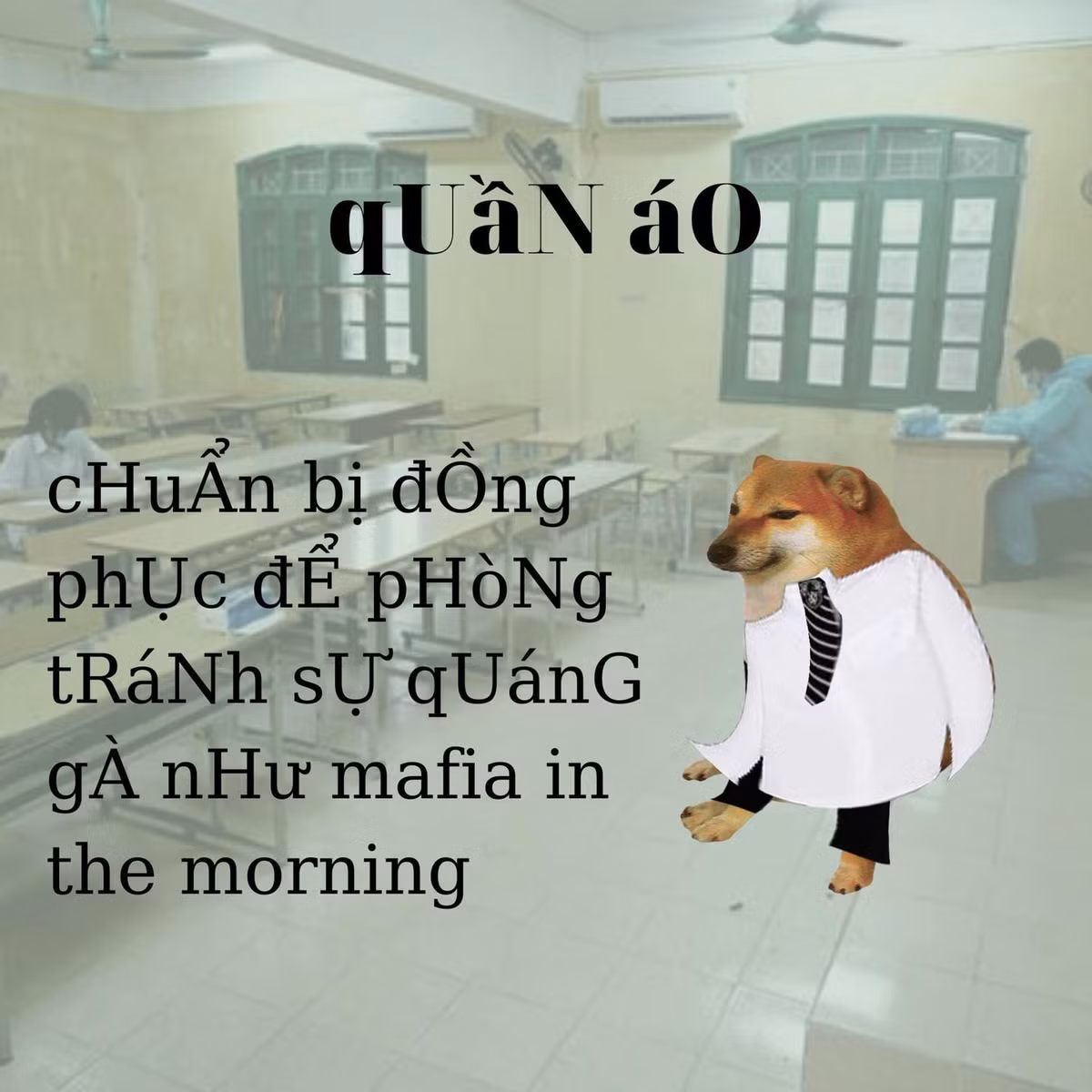 Để gây ấn tượng với các giám thị hãy mạc đồng phục học sinh.
