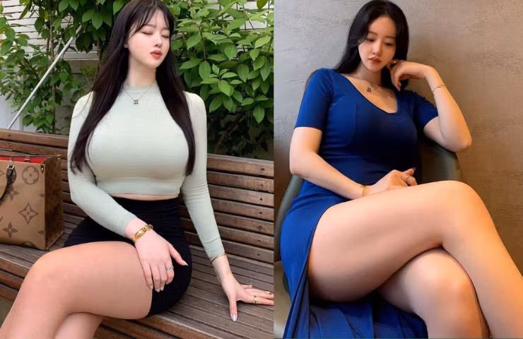 Cô cũng thường xuyên phối áo quây cùng chân váy ngắn, tôn 3 vòng cơ thể.