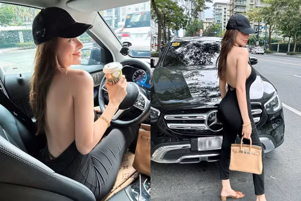 Mới đây, trên trang Instagram cá nhân hơn 2 triệu người theo dõi, người đẹp này gây chú ý khi đăng tải loạt ảnh diện trang phục hở lưng dạo phố, mua cafe. Thiết kế bó sát, tôn đường cong hình thể và tấm lưng nuột nà của người mặc