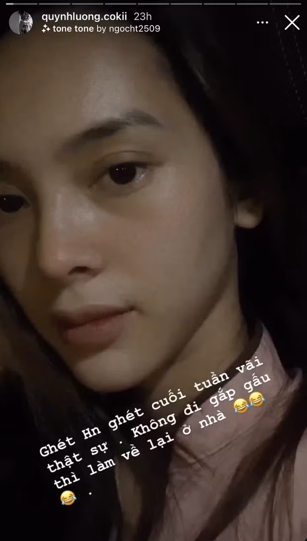 "Single mom" Quỳnh Lương tỏ ra mình không hề thua kém trên đường đua mặt mộc so với lứa đàn em.