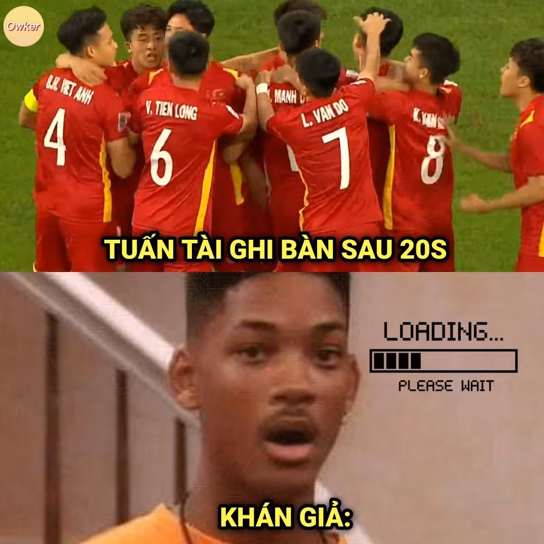 Cảm xúc của khán giả khi chưa ổn định chỗ ngồi mà Tuấn Tài đã gieo sầu cho U23 Thái Lan.