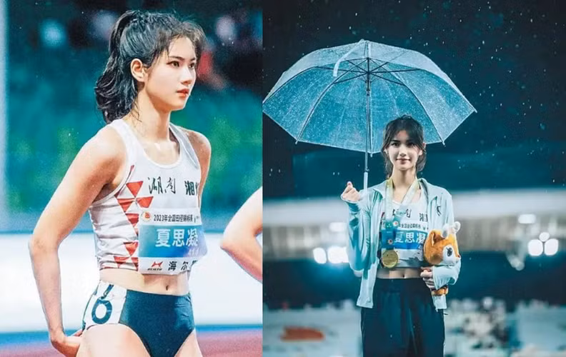Gắn bó với những bài tập như khiêu vũ, nhảy cao, chạy bộ,... từ bé, với tần suất tập luyện dày đặc, Xia Sining sở hữu chiều cao đáng mơ ước với phái nữ và một tỷ lệ cơ thể hoàn hảo. Cô nàng sở hữu hình thể thanh mảnh, săn chắc, không chút mỡ thừa.