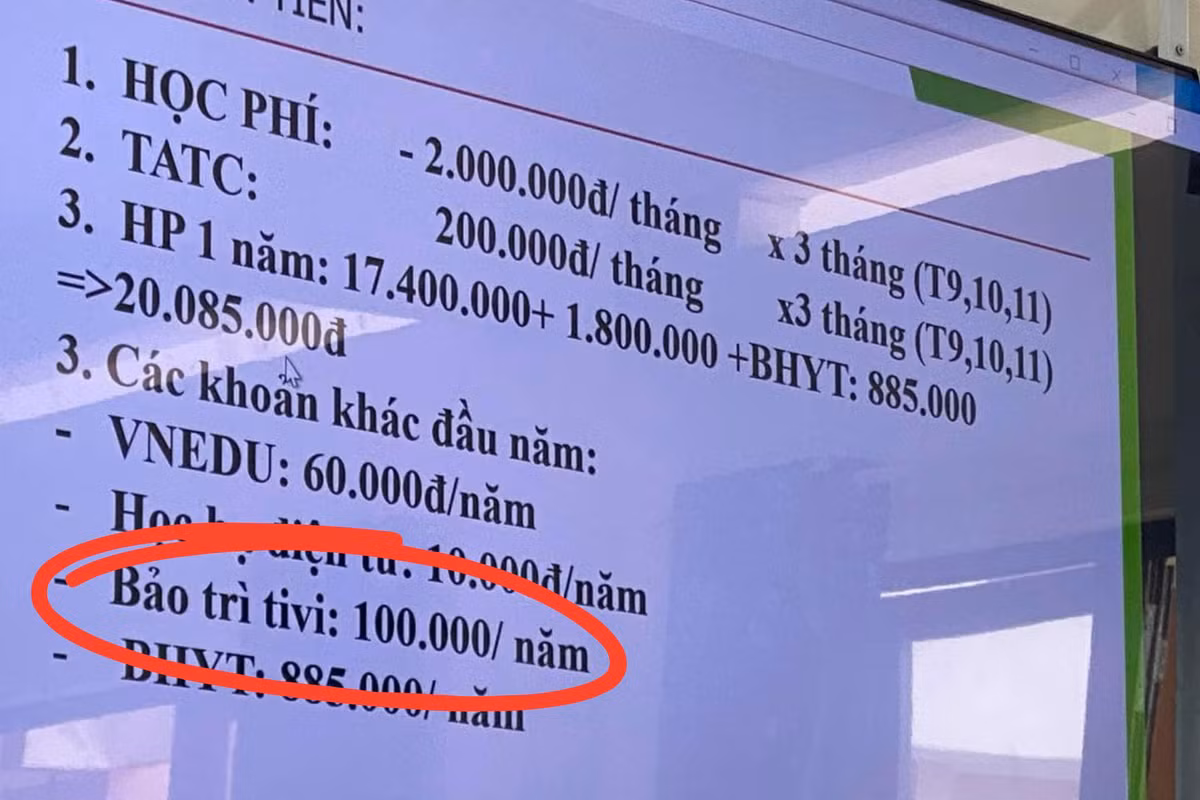 Phu huynh buc xuc vi bi thu tien 'bao tri ti vi'