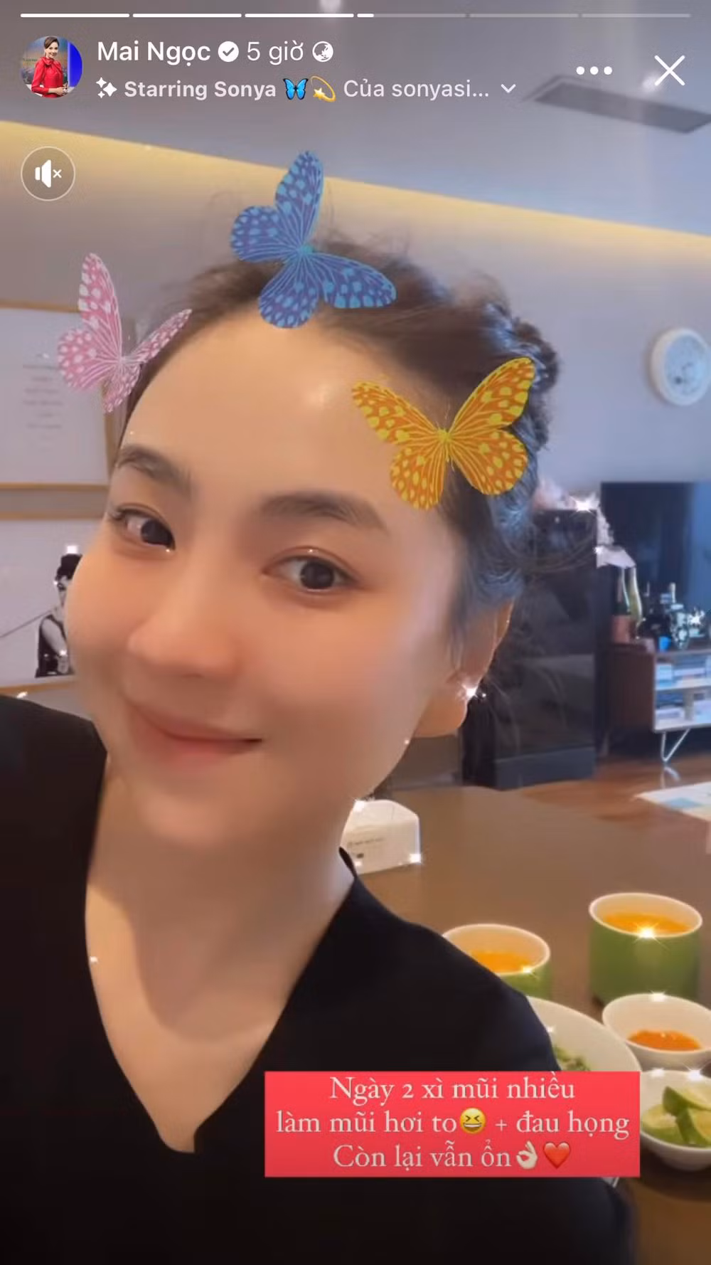 Mai Ngọc là F0 tự điều trị tại nhà. Có lẽ do đã có kinh nghiệm chăm sóc người thân là F0 nên cô rất bình tĩnh, lạc quan.