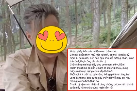 Một chi tiết khiến dân tình nổi da gà trong bài đăng là TikToker này gọi vợ bằng cái tên "cục cưng".
