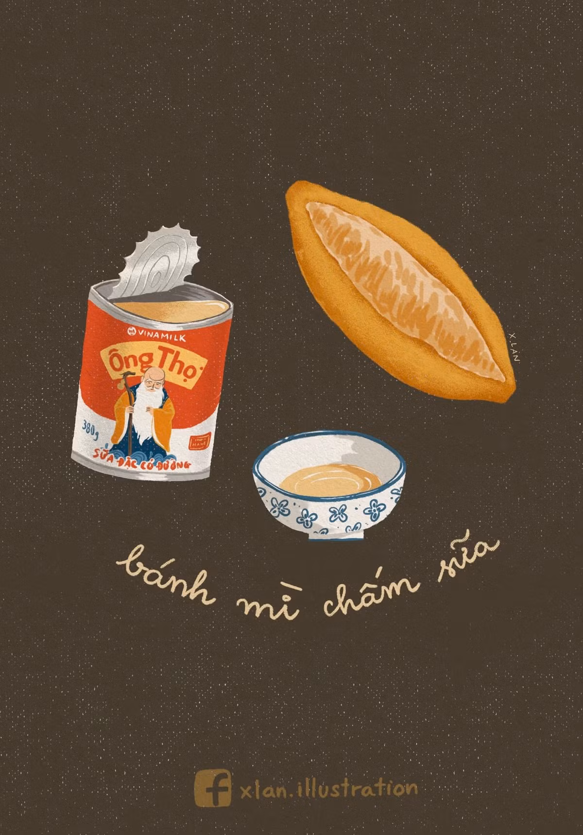 Mới đây, họa sĩ kiêm blogger Nguyễn Vũ Xuân Lan (@xlan.illustration) đã sáng tạo ra bộ tranh món ăn tuổi thơ mà ai nhìn qua cũng bồi hồi và thèm thuồng bởi độ ngon "nhức nách" của nó.