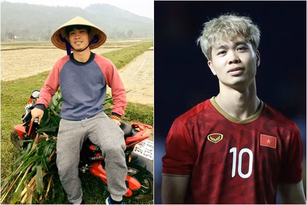 Công Phượng lại hoàn toàn trái ngược, khi trên sân bóng anh chàng này khá trắng trẻo nhưng trên Facebook dường như quên dùng app làm đẹp.