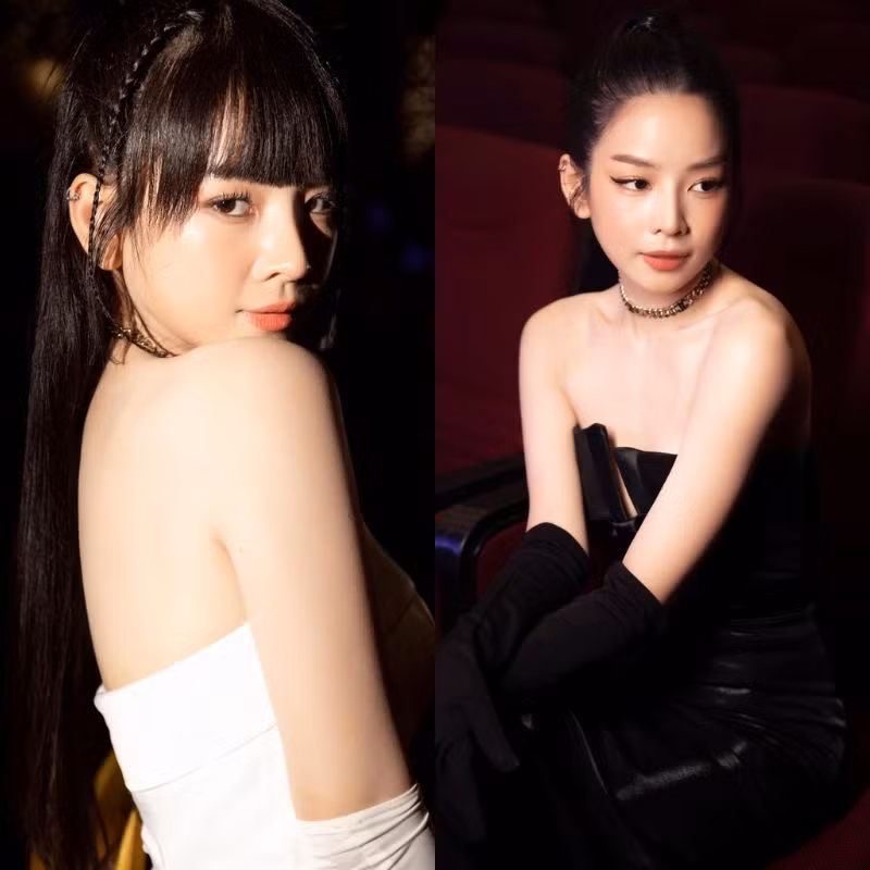 DJ Mie cũng chọn bao tay lưới màu đen để giúp tổng thể trang phục thêm hoàn hảo.