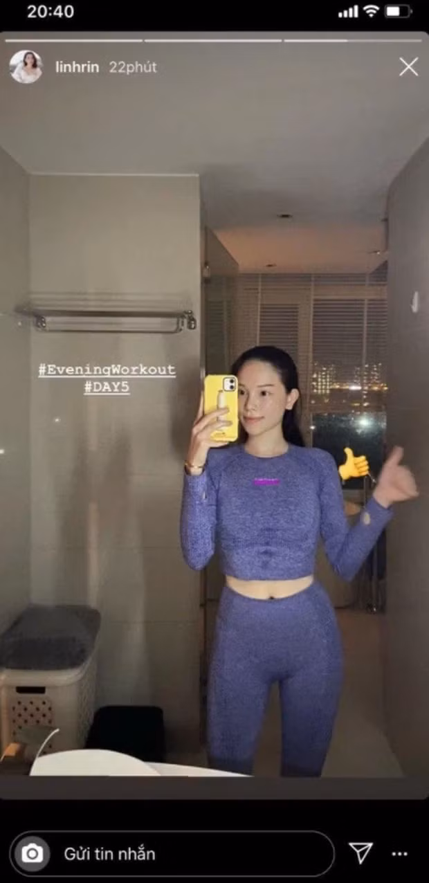 Đây không phải là lần đầu tiên Linh Rin khoe ảnh mặt mộc trên mạng xã hội.