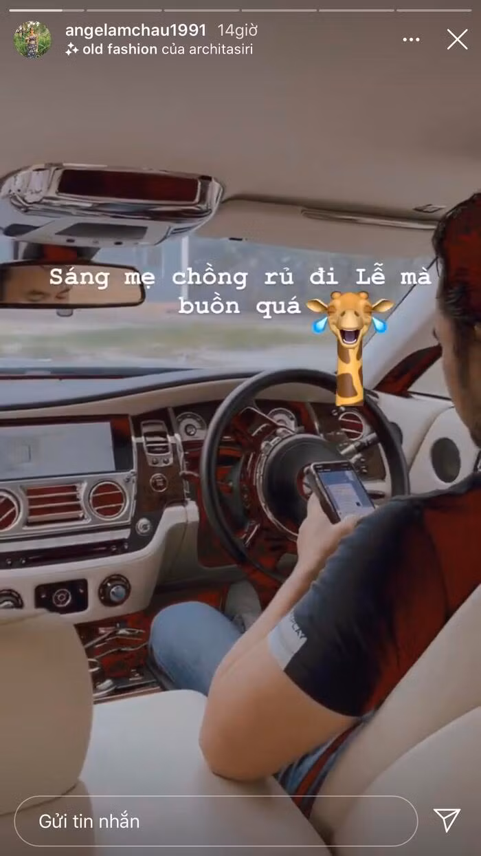 Mới đây, trên story của hot girl Việt lấy chồng đại gia hóm hỉnh chia sẻ khoảnh khắc khi đi với mẹ chồng và chồng thu hút sự chú ý của CĐM.