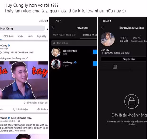 Trong khoảng thời gian này, Huy Cung cũng ra sản phẩm mới nói về chuyện chia tay, nhiều người cho rằng anh chàng mượn vlog để kể chuyện bản thân. Và tới hôm nay (18/4), như để chấm dứt những đồn đoán từ cõi mạng, chàng vlogger chính thức xác nhận tin đã ly hôn với vợ sau gần 3 năm kết hôn