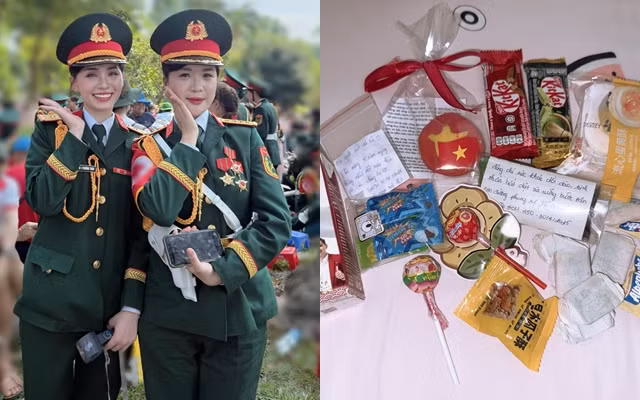 "Mọi người đáng yêu thật sự luôn", nữ chiến sĩ Phương Thảo chia sẻ. Có lẽ lúc này đây, ngọt ngào không phải là kẹo mà chính là tình cảm, sự chân thành mà dân và quân ta dành cho nhau.