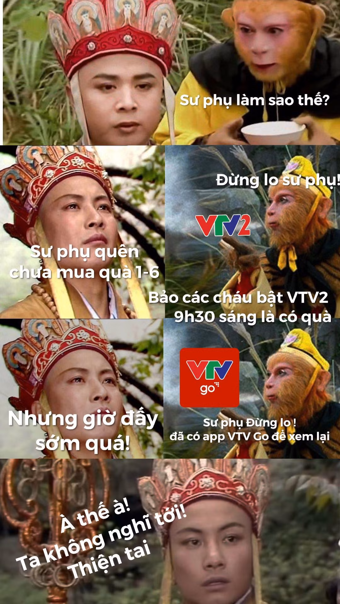 Fanpage VTV2 cũng tranh thủ quảng bá cho bộ phim Tây Du Ký theo cách khá hiện đại.