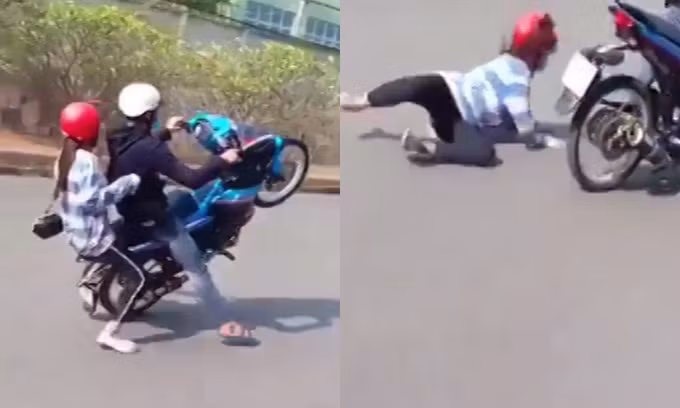 Cách đây chưa lâu, cũng trên mạng xã hội nhiều netizen cũng chia sẻ đoạn clip bốc đầu mà cái kết thì ai cũng đoán trước được.