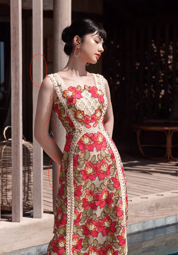Nghĩa là Cẩm Đan trong từng bức ảnh đôi khi vẫn sẽ phải bóp chỗ này một chút, nắn chỗ kia một chút thì mới dám share hình lên mạng.