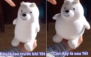 Trước và sau Tết, thân hình nặng nề lên trông thấy.