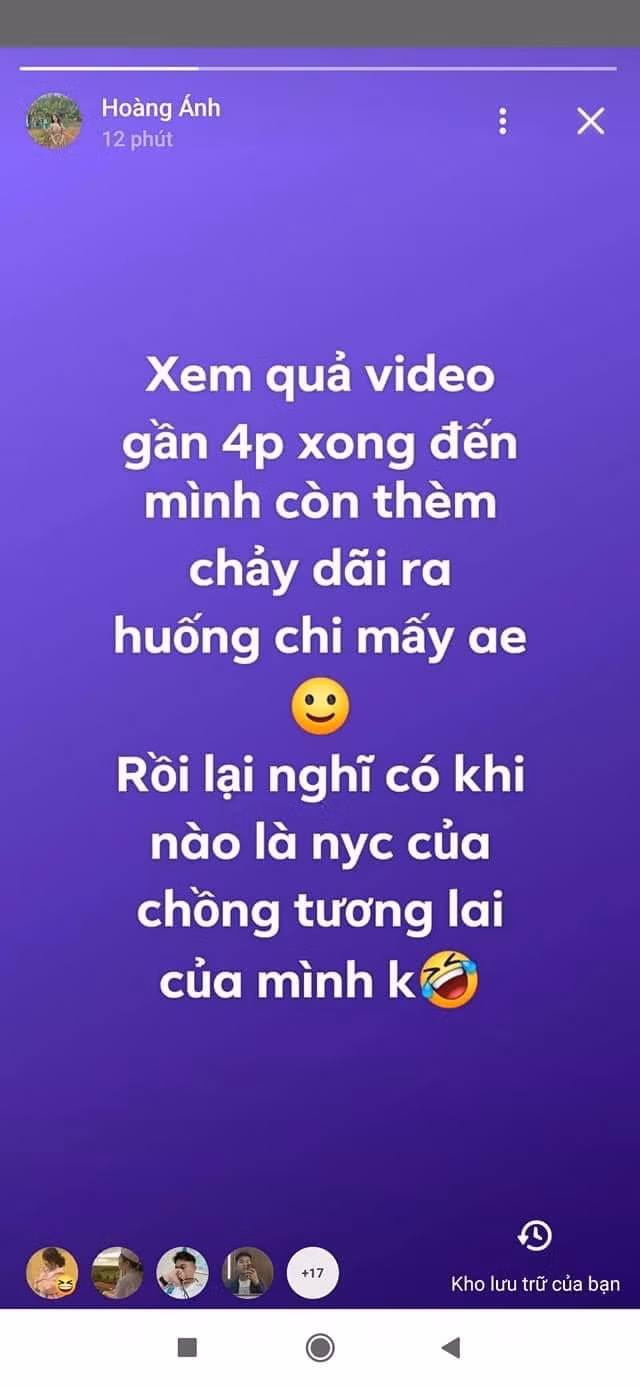 Dòng trạng thái của một chị em sau khi xem đoạn clip được cho là ghi lại tại quán bar Sunny Vĩnh Phúc.