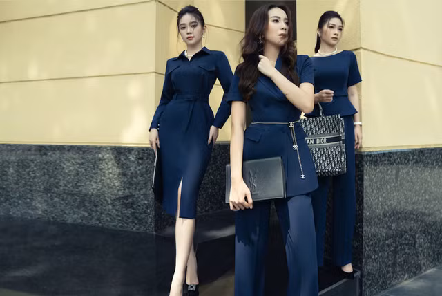 Mới đây, Mai Ngọc tung bộ ảnh đọ sắc với hai cô gái thời tiết thế hệ mới: Diệu Linh và Hạnh Quyên.