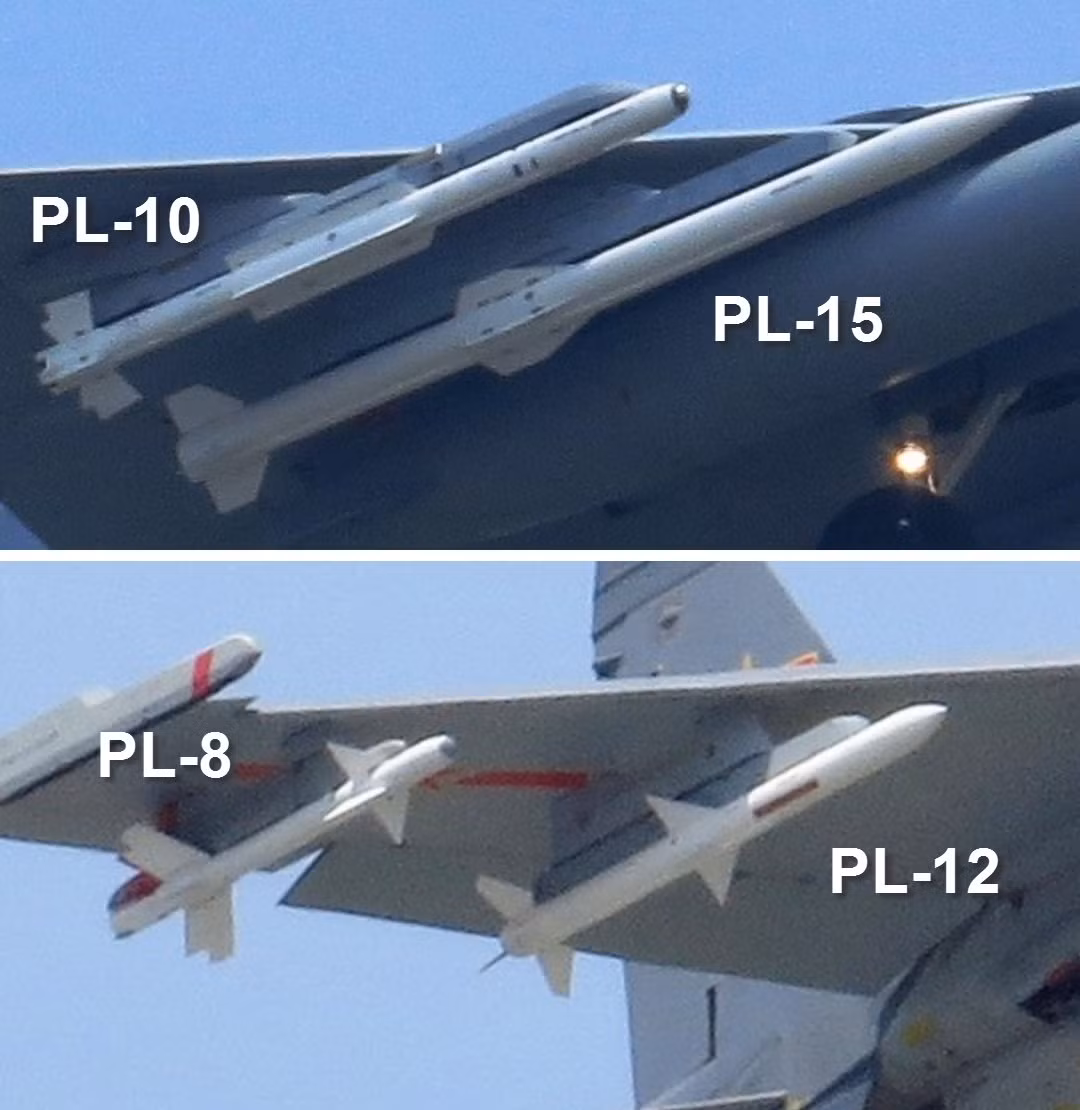 Về phần mình, J-10C có tên lửa PL-10 cho các cuộc giao chiến tầm gần, một vũ khí được đưa vào sử dụng từ năm 2018 và được coi là một trong những loại tên lửa tầm ngắn tốt nhất thế giới. Nó được nói là không chỉ có tầm bắn xa hơn và dễ điều khiển hơn R-73, mà các biện pháp đối phó của nó còn tinh vi hơn, cảm biến mạnh hơn.
