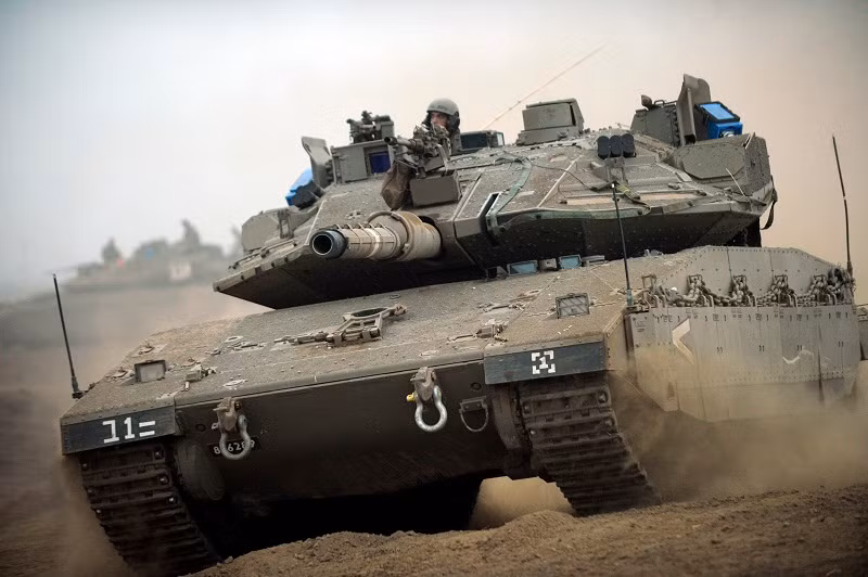 Sự có mặt của hệ thống APS Trophy cùng hệ thống giáp chắc chắn đưa Merkava IV trở thành xe tăng được bảo vệ tốt nhất thế giới. Ảnh: War Vehicle.