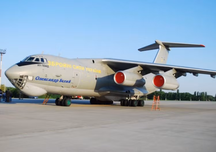 Chiếc máy bay vận tải hạng nặng IL-76 của Không quân Ukraine tham gia không vận hỗ trợ cho Đan Mạch trong hoạt động Northern Falcon 2018. Nguồn ảnh: Spotters.