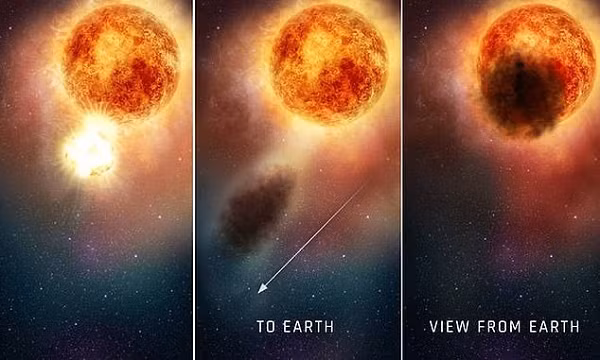  Betelgeuse là một ngôi sao sáng màu cam cách Trái đất 700 năm ánh sáng. Đây là một trong những ngôi sao sáng nhất có thể nhìn thấy từ hành tinh của chúng ta.