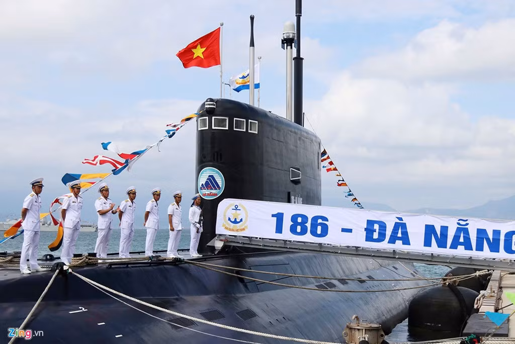 Tàu ngầm Đà Nẵng 186 là chiếc thứ 5 trong hợp đồng 6 tàu Kilo 636 do Nga đóng cho Việt Nam. Ảnh: Zingnews.