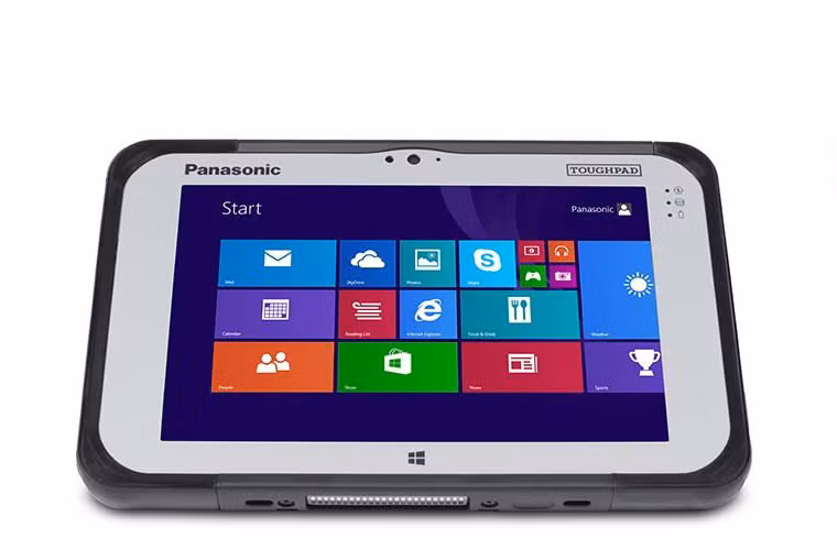 Panasonic Toughpad FZ-M1 có màn hình tương đối nhỏ 7-inch. Là máy tính bảng mới nhất và chắc chắn nhất chạy trên nền Windows. Máy đạt các tiêu chuẩn độ bền là MIL-STD-810G và IP65 với khả năng chống thấm nước, chống bụi và chống sốc.